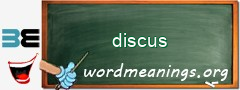 WordMeaning blackboard for discus